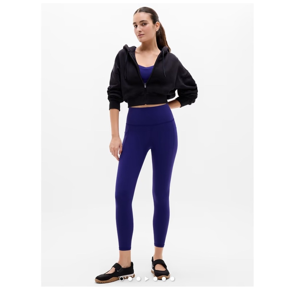 Athleta Salutation Stash High Rise 7/8 Legging Blue XS 985218-05